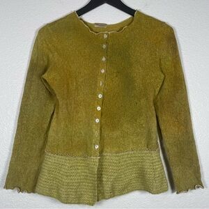 Robin Kaplan Hand Dyed Wool Blend Cardigan